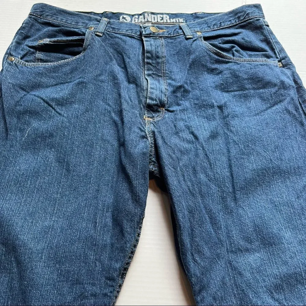 Gander Jeans Blue Men's 38x30 100% cotton 5 pocket excellent condition